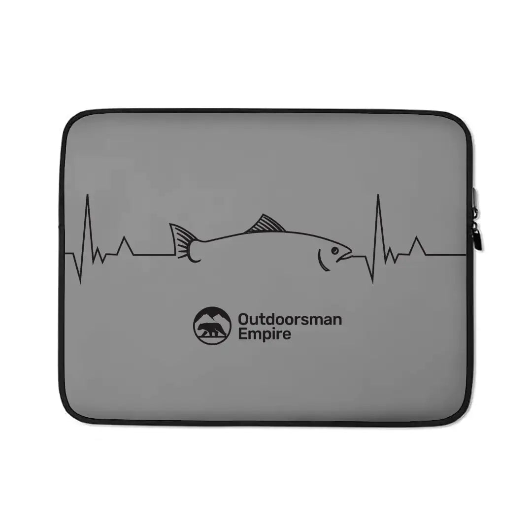 Fishing Cardiogram Laptop Sleeve